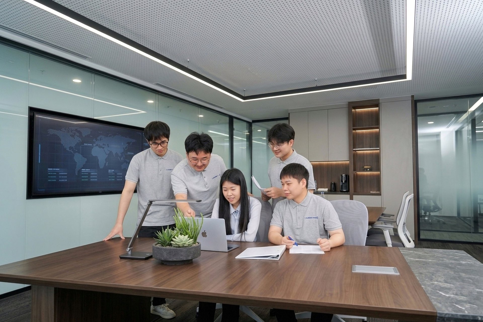 Laservall 브랜드 장비가 배치된 첨단 제조 현장
